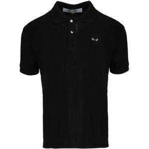 Comme des Garçons Play, Heren, Tops, Zwart, Maat: XL Katoen,