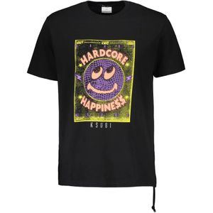 Ksubi, Heren, Tops, Zwart, Maat: M Katoen,