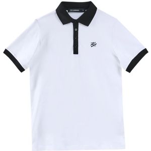 Karl Lagerfeld, Heren, Tops, Wit, Maat: S Katoen,