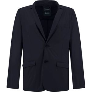 Herno, Heren, Jassen, Blauw, Maat: XL Nylon,