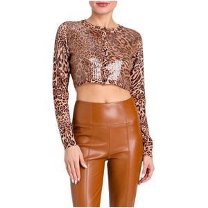 Twinset, Dames, Truien, Bruin, Maat: S