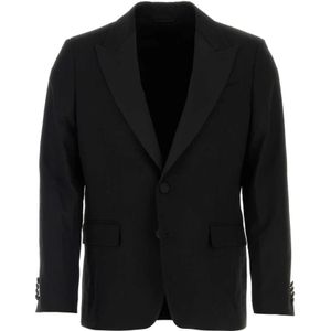 Etro, Heren, Jassen, Zwart, Maat: L Wol,