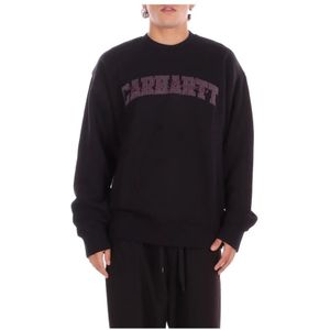 Carhartt Wip, Heren, Sweatshirts & Hoodies, Zwart, Maat: M Katoen,