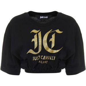 Just Cavalli, Dames, Tops, Zwart, Maat: XS