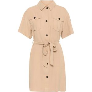 Saint Tropez, Dames, Jurken, Bruin, Maat: XL