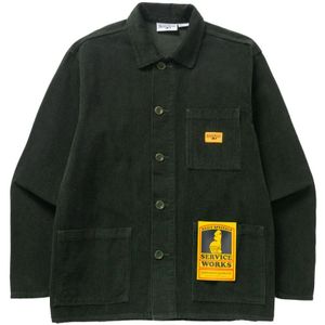 Service Works, Heren, Jassen, Groen, Maat: S Corduroy,