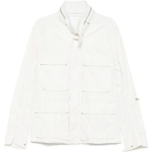 Ten C, Heren, Jassen, Wit, Maat: L Linnen,
