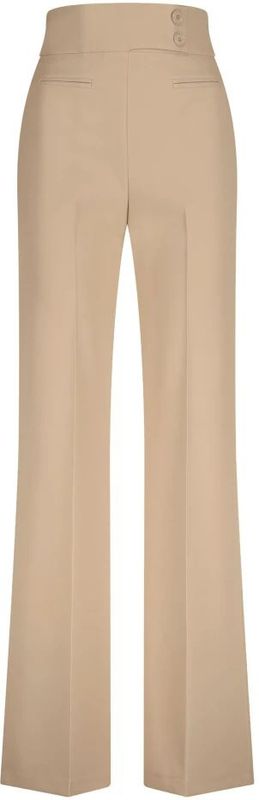 Nicowa - High Waist Coreana - Broek - Beige - Hoge Taille - Lange Pijpen