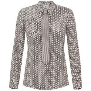 Elisabetta Franchi, Dames, Blouses & Shirts, Veelkleurig, Maat: XS Leer,