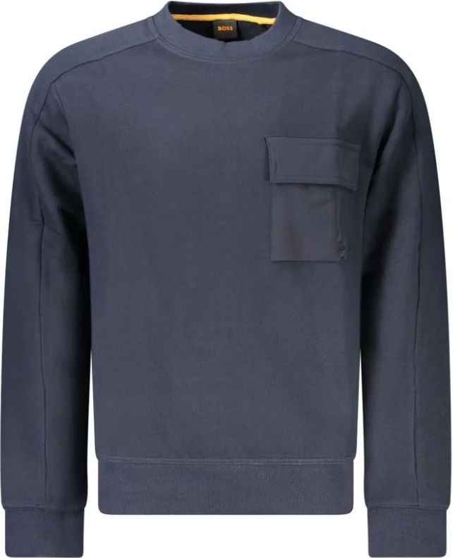 Hugo Boss - Blauwe Sweater - Met Logoborduring