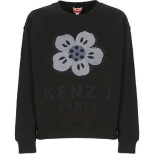 Kenzo, Dames, Sweatshirts & Hoodies, Zwart, Maat: S Katoen,