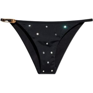 Versace, Dames, Badkleding, Zwart, Maat: L Poliester,