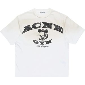 Acne Studios, Heren, Tops, Wit, Maat: L Katoen,