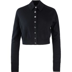 Sportmax, Dames, Truien, Zwart, Maat: XS Wol,