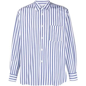 Comme des Garçons, Heren, Overhemden, Blauw, Maat: XL Katoen,