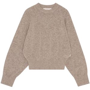 Remain Birger Christensen, Dames, Truien, Beige, Maat: M Leer,