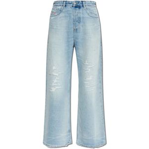 Diesel, Dames, Jeans, Blauw, Maat: W23 L30 Katoen,