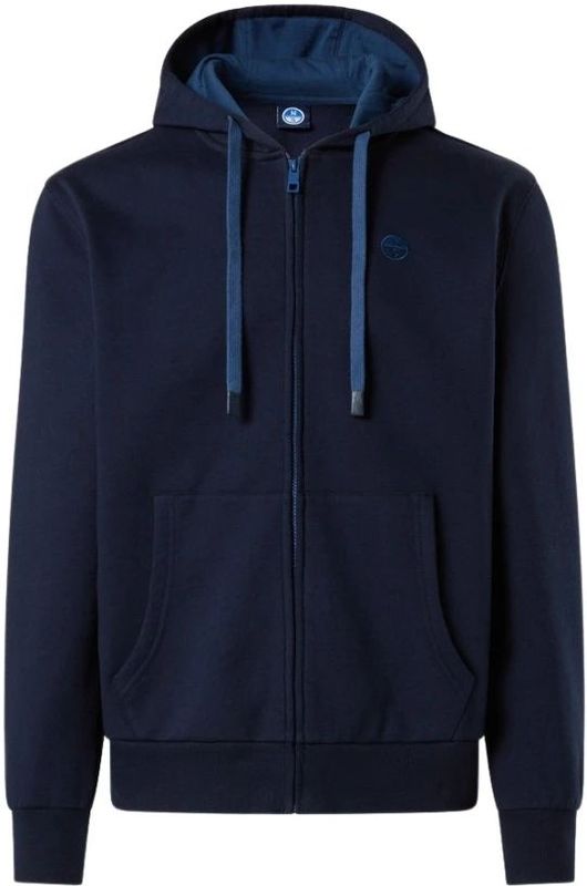 North Sails Logo Sweatshirt Met Rits