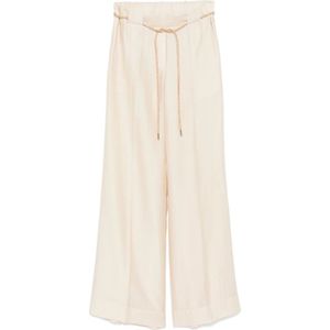 Blugirl, Dames, Broeken, Beige, Maat: XS Zijde,