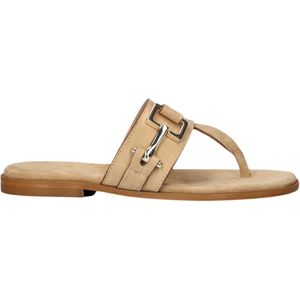 Stefano Lauran Sue Teenslipper Slippers Dames - Beige