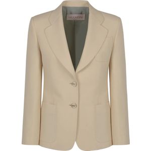 Valentino, Dames, Jassen, Beige, Maat: S Zijde,