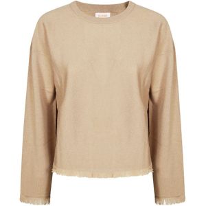 Sun68, Dames, Truien, Beige, Maat: M