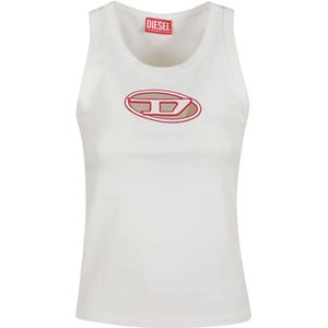 Diesel, Dames, Tops, Wit, Maat: M Jersey,