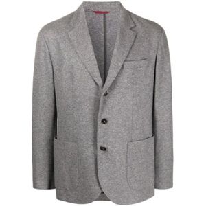 Brunello Cucinelli, Heren, Jassen, Grijs, Maat: M Kasjmier,