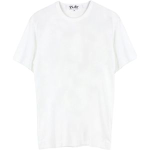 Comme des Garçons Play, Heren, Tops, Wit, Maat: XL Katoen,