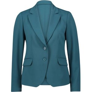 Betty & Co - Klassieke Blazer - Groen - Dames - Leer