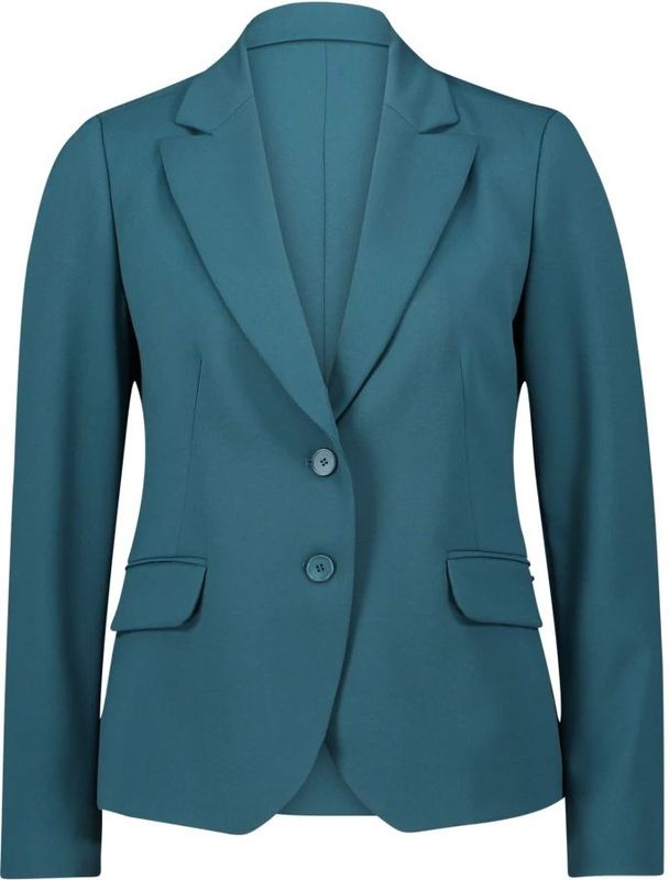 Betty & Co - Klassieke Blazer - Groen - Dames - Leer