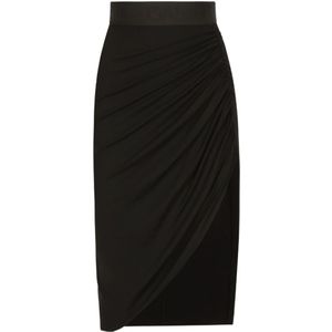 Dolce & Gabbana, Dames, Rokken, Zwart, Maat: S Viscose,