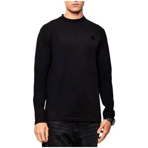 Karl Lagerfeld, Heren, Tops, Zwart, Maat: M Katoen,