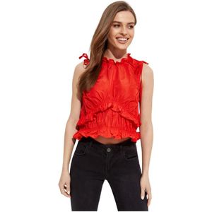 Kenzo, Dames, Blouses & Shirts, Rood, Maat: 2XS