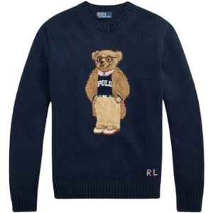 Gebreide pullover van een mix van linnen en katoen met ronde hals