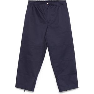 Moncler, Heren, Broeken, Blauw, Maat: M