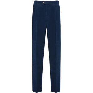 Brunello Cucinelli, Heren, Broeken, Blauw, Maat: XL Corduroy,