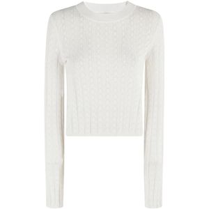 Loulou Studio, Dames, Truien, Wit, Maat: M Viscose,
