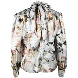 Nineminutes, Dames, Blouses & Shirts, Veelkleurig, Maat: S Poliester,