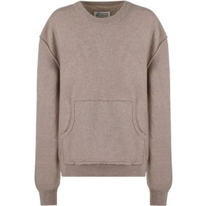 Maison Margiela - Cappuccino - Gebreide Trui - Beige - Wolmix