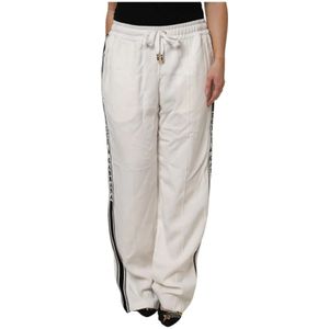 Dolce & Gabbana, Dames, Broeken, Wit, Maat: XL Viscose,