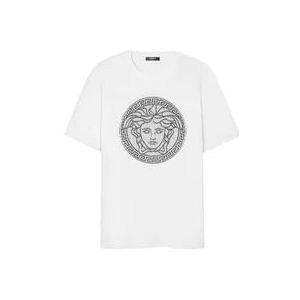 Versace Designer T-shirts en Polos , White , Heren , Maat: L