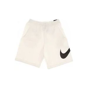 Nike Korte Sweatpants Sports Club , White , Heren , Maat: XL