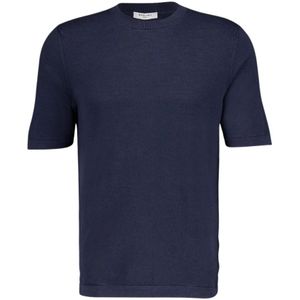 Boglioli, Heren, Tops, Blauw, Maat: XL Katoen,