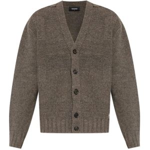 Dsquared2, Heren, Truien, Bruin, Maat: S