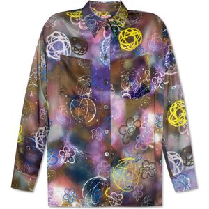 Kenzo, Dames, Blouses & Shirts, Veelkleurig, Maat: S Zijde,