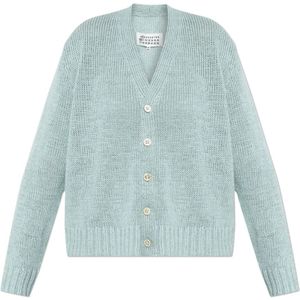 Maison Margiela, Dames, Truien, Blauw, Maat: S