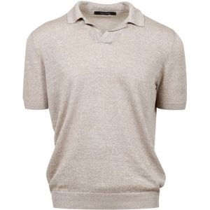 Tagliatore, Heren, Tops, Beige, Maat: 3XL Katoen,