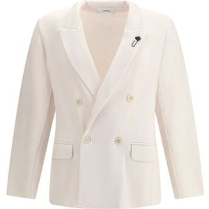 Lardini, Heren, Jassen, Beige, Maat: S Wol,