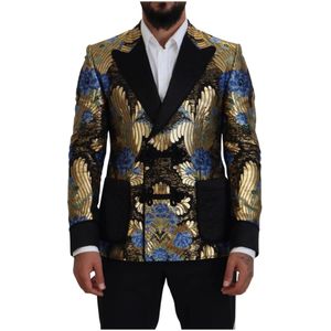 Dolce & Gabbana - Double Breasted Blazer - Veelkleurig - Luxe Bloemen Jacquard
